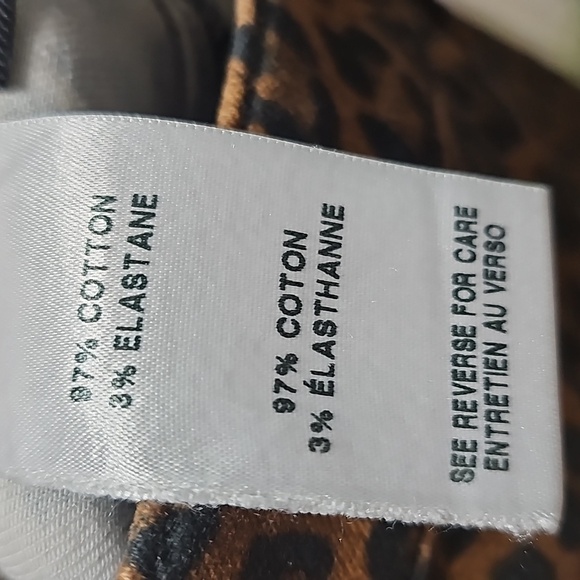 7 For All Mankind Animal Print Raw Hem Flare‎ Jeans Size 24 - Picture 6 of 7